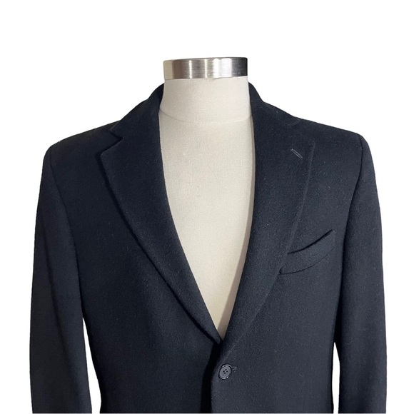 Gianfranco Ruffini Italy Men Black 100% Camel Hair  2 Button Suit Jacket Sz 40R - Picture 5 of 12